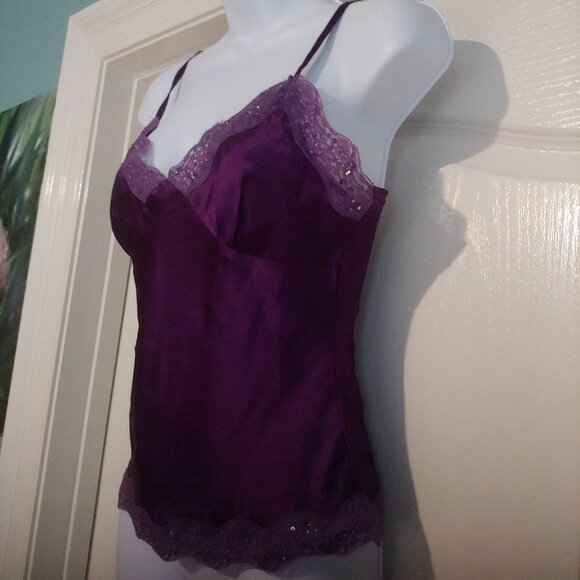 Magazine Clothing Co. Purple Fairy Goth Grunge Whimsy Y2K Baby Boll Satin Top S - Picture 5 of 12